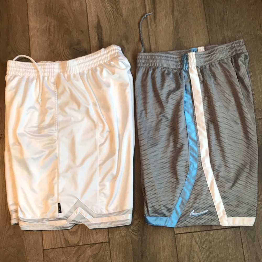 Bundle of TWO men Nike basketball shorts